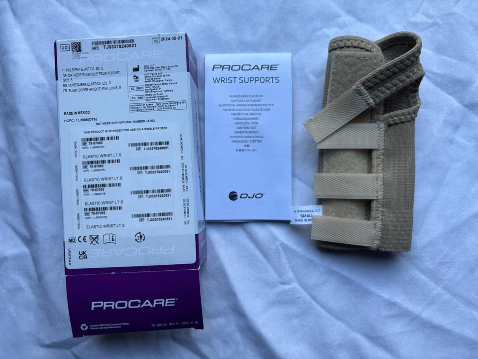 Procare 79-87083 Elastic Wrist Brace Left Small (1 Each)