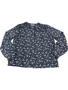 BRORA Floral Button-Up Shirt UK16 Women's Long Sleeve 100% Silk - Picture 1 of 3