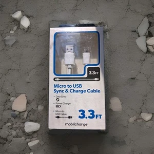 Micro to USB Cable 3.3 Feet Mobilsmart Sync and Charge - Photo 1 sur 2