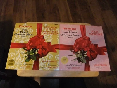 VTG 1960'S FIRESTONE CHRISTMAS CAROLS MUSIC VOL 4 & 5 VINYL RECORD NM/VG+ COND - Image 1 of 4