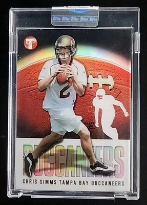 Tarjeta #81 Topps Pristine Chris Simms 2003 cubierta novato radiocontrol refractor #'ed/1449 Foto 1 de 3