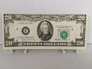 1985 US $20 Note Federal Reserve ERROR Miss Aligned #995 - Picture 1 of 8