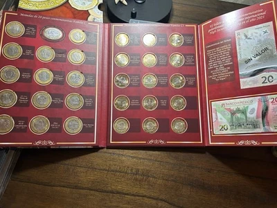 New Album Monedas 20 pesos Mexico ,200 Años Relaciones Mex-USA,la Nueva Colima - Image 1 of 4