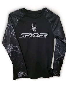 Spyder Hemd, Jungen Größe M, schwarz weiß, langarm - Bild 1 von 5