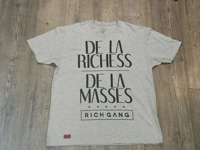 Camiseta Rich Gang Estampado Gráfico Para Hombre Talla XL "De La Richess De La Masses" Foto 1 de 4