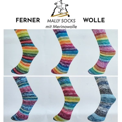 FERNER WOLLE Ferner MALLY SOCKS Lungauer Sockenwolle 4-fach/150g Knäuel mit Merinowolle