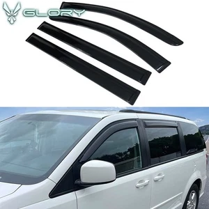 Deflector de visera de ventana Fit 08-16 Chrysler Town/Country 08-20 Dodge Grand Caravan - Imagen 1 de 8