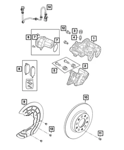 Genuine Mopar Brake Rotor 68618764AA - Picture 1 of 1