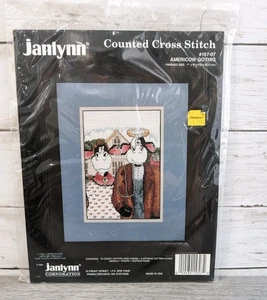 Janlynn Counted Cross Stitch Kit #157-07 Americow Gothic Kühe - Bild 1 von 5