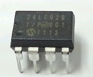 24LC02B-I/P, DIP-8 , 24LC02B , 24LC02 Serial EEPROM , USA seller ,fast delivery - Picture 1 of 2