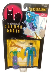 THE ADVENTURES OF BATMAN & ROBIN POGO STICK JOKER ACTION FIGURE KENNER 1995 - Picture 1 of 2