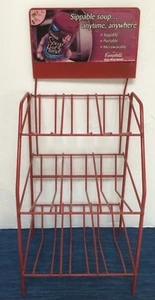 Vintage Campbell's Soup Red Metal Store Display Shelf Unit 22" ~801A - Picture 1 of 7