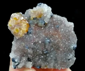 42 mm tanto esfalerita como galena recubiertas por Drusy Quartz de China B7324 - Imagen 1 de 6