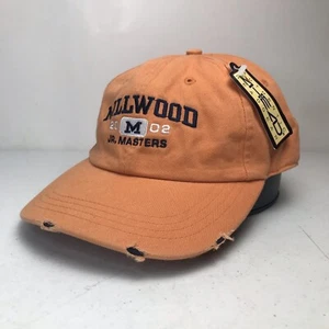 Millwood Jr. Masters Baseball Cap Hat Adjustable Distrassed OS Adjustable Orange - Picture 1 of 7