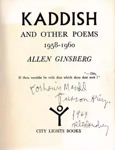 Allen GINSBERG: "Kaddish and Other Poems" - SIGNED (BEAT POETRY) - Picture 1 of 2