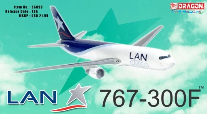 Dragon #55896  1/400 LAN Cargo B767-300F ~ CC-CZZ  - Image 1 of 1