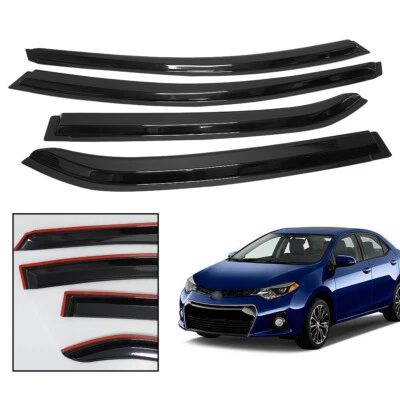 For 2014-2019 Toyota Corolla Sedan Mugen Window Visor Vent Shade Sun Rain Guards Foto 1 de 4