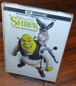 SHREK 20th Anniversary Steelbook (4K+Blu-ray) NEW-w/PROTECTIVE SLEEVE-Free S&H - Picture 1 of 9