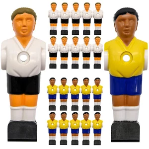 22 Tischkicker Figuren 16mm - Tisch Fussball Kicker Figuren Kickertisch Zubehör - Bild 1 von 9