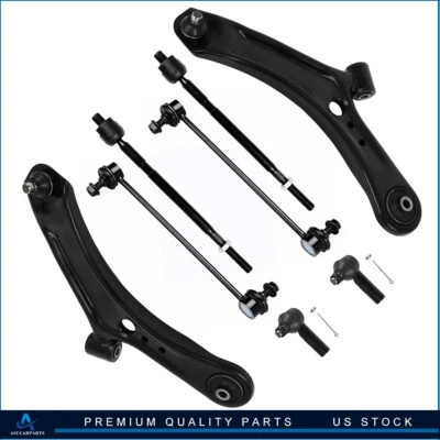 Fits 07-13 Suzuki SX4 8Pcs Front Sway Bar Tie Rod End Control Arm And Ball Joint - Image 1 of 4