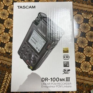 TASCAM DR-100MKIII Stereo Linear PCM Recorder High-Res Audio 24bit/192kHz - Picture 1 of 9