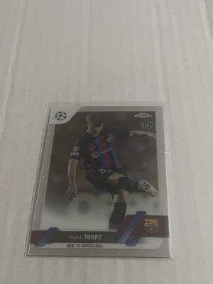 2022-23 Topps Chrome UEFA Club Competitions Pablo Torre RC Rookie Base - Image 1 of 2