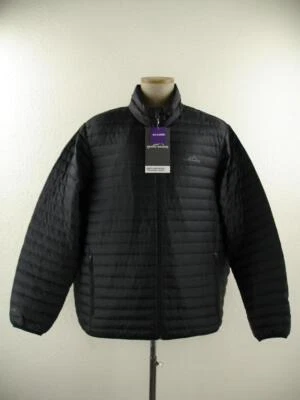 NWT Men's XXL Eddie Bauer Black Microlight Traveler Jacket 650 Down Puffer Coat - Image 1 of 4