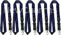 5 LANYARDS w/ Detachable Key Chain Thin Blue Line Police Officer Law Enforcement