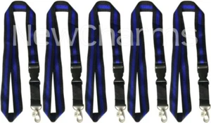 5 LANYARDS w/ Detachable Key Chain Thin Blue Line Police Officer Law Enforcement - Picture 1 of 1