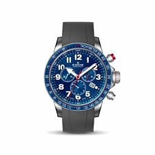 Edox 10229 3BURCA BUB Men's Chronorally S Blue Quartz Watch