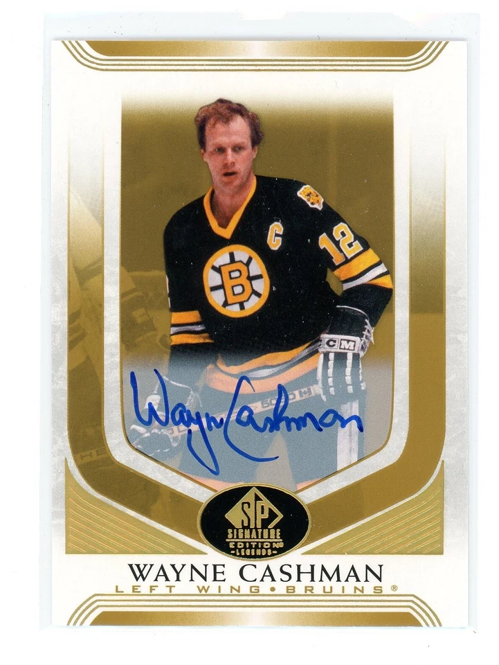 2020-21 SP SIGNATURE EDITION LEGENDS #22 BASE GOLD AUTO WAYNE CASHMAN - Image 1 of 1