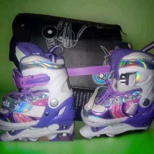 Kleine Mädchen Schlittschuhe 🛼 beleuchtet| Größe S (4 Größen verstellbar)✨ - Bild 1 von 8