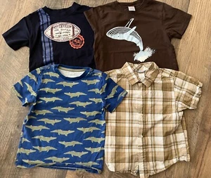 GYMBOREE Boys Short Sleeve Shirts Tops Lot of 4 size 5/5T - Picture 1 of 1