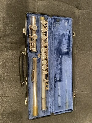 Selmer modelo 1206 ~ Flauta banhada a prata com estojo rígido - Imagem 1 de 3