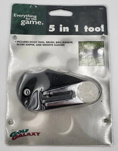 Golf Galaxy 5 In 1 Tool (Divot Tool, Brush, Ball Marker & More) - New - Picture 1 of 3