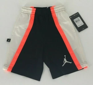 Nike Jordan Boys Dri-fit Basketball Shorts White / Black  852504 Size 4 - Picture 1 of 7