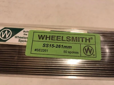 Wheelsmith SS15 261mm Silver spokes Pack Of 50 - Image 1 of 4