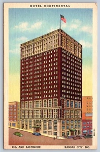Hotel Continental Kansas City Missouri Postkarte - Bild 1 von 2