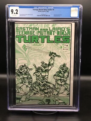 Teenage Mutant Ninja Turtles #4 1st Printing CGC 9.2 1985 - White Pages - Image 1 of 3