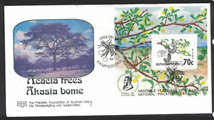 MRSA45) Bophuthatswana 1992 Acacia Trees Minisheet FDC