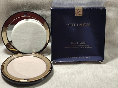 Polvo prensado de control de aceite mate doble Estee Lauder 01 ligero 0,49 oz {envío gratuito} Foto 1 de 4