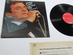 ALTES COUNTRY ROCK MUSIK PLATTENALBUM ~ JOHNNY CASH ~ VINTAGE VINYL LP MONO 1969 - Bild 1 von 9