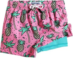 Boys Swim Trunks with Compression Liner Toddler Stretch Swim Shorts - Picture 1 of 162