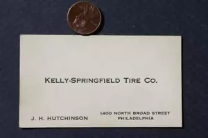 1940-50er Philadelphia Pennsylvania Kelly Springfield Reifen Visitenkarte RAR- - Bild 1 von 1