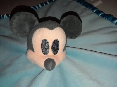 Manta de seguridad Lovey de Mickey Mouse para bebé Disney de felpa azul Foto 1 de 4