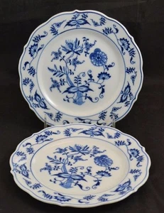 Blue Danube Older Banner Mark Blue Onion Set of 2 Bread Butter Plates - Picture 1 of 1