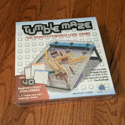 Blue Orange TUMBLE MAZE Single Player Educational Logic Board Game Learning Toy - Image 1 of 3