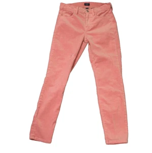 J. Crew Stretch-Cotton Corduroy Pants Skinny Leg Mid Rise Rose Pink 25 (28x26) - Picture 1 of 21