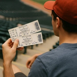 Philadelphia Phillies vs Boston Red Sox June 22, 2003 Game Ticket (2) Veterans - Picture 1 of 5