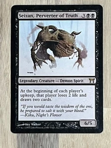 Awesome Magic The Gathering MTG Card Seizan, Perverter Of Truth 143/306 LP - Picture 1 of 2
